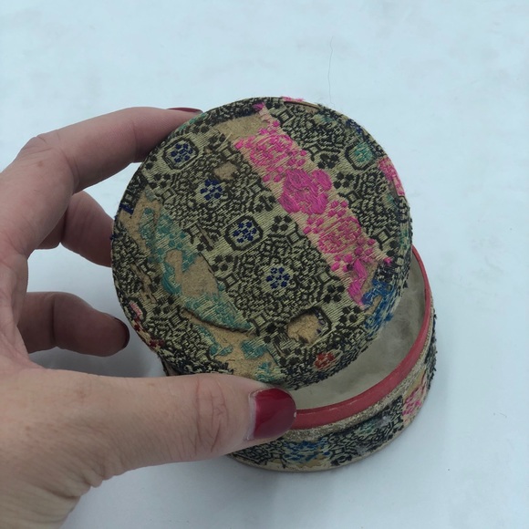 Woven Antique Fabric Box - Picture 2 of 5